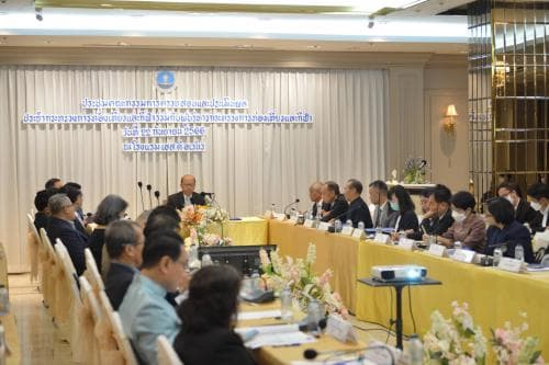 การประชุมคณะกรรมการตรวจสอบและประเมินผลประจำกระทรวงการท่องเที่ยวและกีฬา (ค.ต.ป.กก.) ร่วมกับผู้บริหารของกระทรวงการท่องเที่ยวและกีฬา
