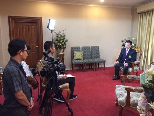ปลัดกระทรวงฯ บันทึกเทปรายการเดินหน้าประเทศไทย