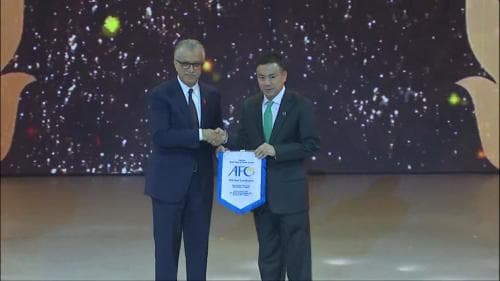 ปลัดกระทรวงฯ ร่วมเป็นเกียรติในงานพิธีมอบรางวัลประจำปีของสมาพันธ์ฟุตบอลเอเชีย ประจำปี 2560