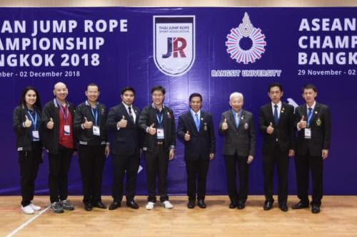 นายสันติ ป่าหวาย (รป.กก.) เป็นประธานในพิธีเปิดการแข่งขันกีฬาจัมพ์โร้ปนานาชาติ“ASEAN Jump Rope Championship Bangkok 2018” และ “Thailand Jump Rope Open 2018”