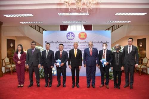พิธีลงนามพิธีสารแก้ไขข้อตกลงร่วมว่าด้วยการยอมรับคุณสมบัติบุคลากรด้านการท่องเที่ยวอาเซียน