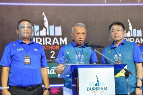 รมต.พิพัฒน์ เป็นประธานเปิด และร่วมมอบรางวัล "บุรีรัมย์ มาราธอน 2021 พรีเซ็นเต็ดบาย เครื่องดื่มตราช้าง" จ.บุรีรัมย์