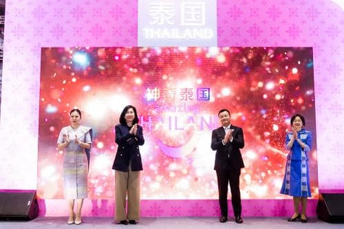 พิธีเปิดคูหาประเทศไทย งาน CITM 2024 ททท. เสิร์ฟทุกความสนุก พร้อมเปิดตัวแคมเปญ โหยว ไท่ กว๋อ - เยว่ หวาน เยว่ ชิง ซิน เที่ยวเมืองไทย ยิ่งเที่ยว ยิ่งติดใจ