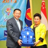 นักกีฬา "อาเซียนสกูลเกมส์ ครั้งที่5" รับโอวาทจากรัฐมนตรี