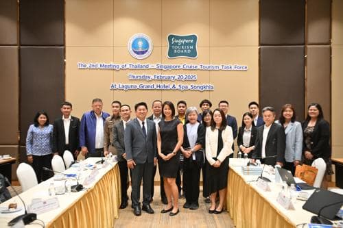 ไทยเป็นเจ้าภาพประชุมคณะทำงานเฉพาะกิจด้านการท่องเที่ยวเรือสำราญ ไทย-สิงคโปร์ ครั้งที่ 2