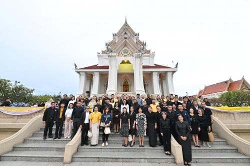ปลัด กก. นำคณะผู้บริหาร-เจ้าหน้าที่ จัดพิธีสมโภชองค์พระกฐินพระราชทาน ณ วัดธรรมิการาม จ.ประจวบฯ