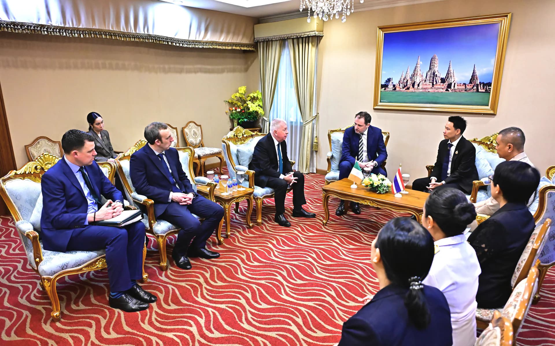 รมว. อรรถกร ให้การต้อนรับ นาย Charlie McConalogue รัฐมนตรีช่วยว่าการกระทรวงวัฒนธรรม การสื่อสารและกีฬาไอร์แลนด์ เพื่อกระชับความสัมพันธ์ไทย-ไอร์แลนด์ พร้อมส่