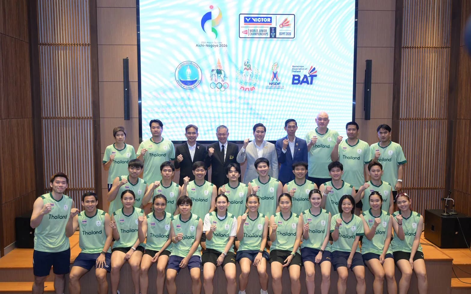 “สุรศักดิ์” มอบ “พัสกร”  แถลงความพร้อมทัพแบดมินตันไทย ICTOR BWF World Junior Championships ลุยศึกเอเชียนเกมส์  2026 และเยาวชนชิงแชมป์โลก