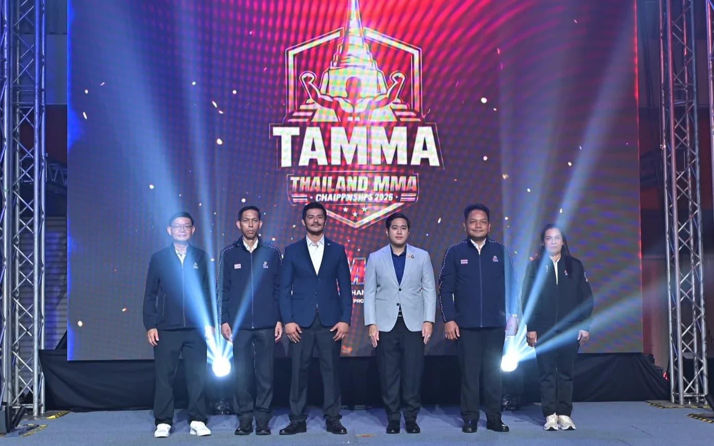 เลขานุการ รมว.ท่องเที่ยวและกีฬา เปิดการแข่งขัน Thailand Mixed Martial Arts Championships 2026 ชู “กีฬา” สร้างเศรษฐกิจ ยกระดับ Soft Power ไทย