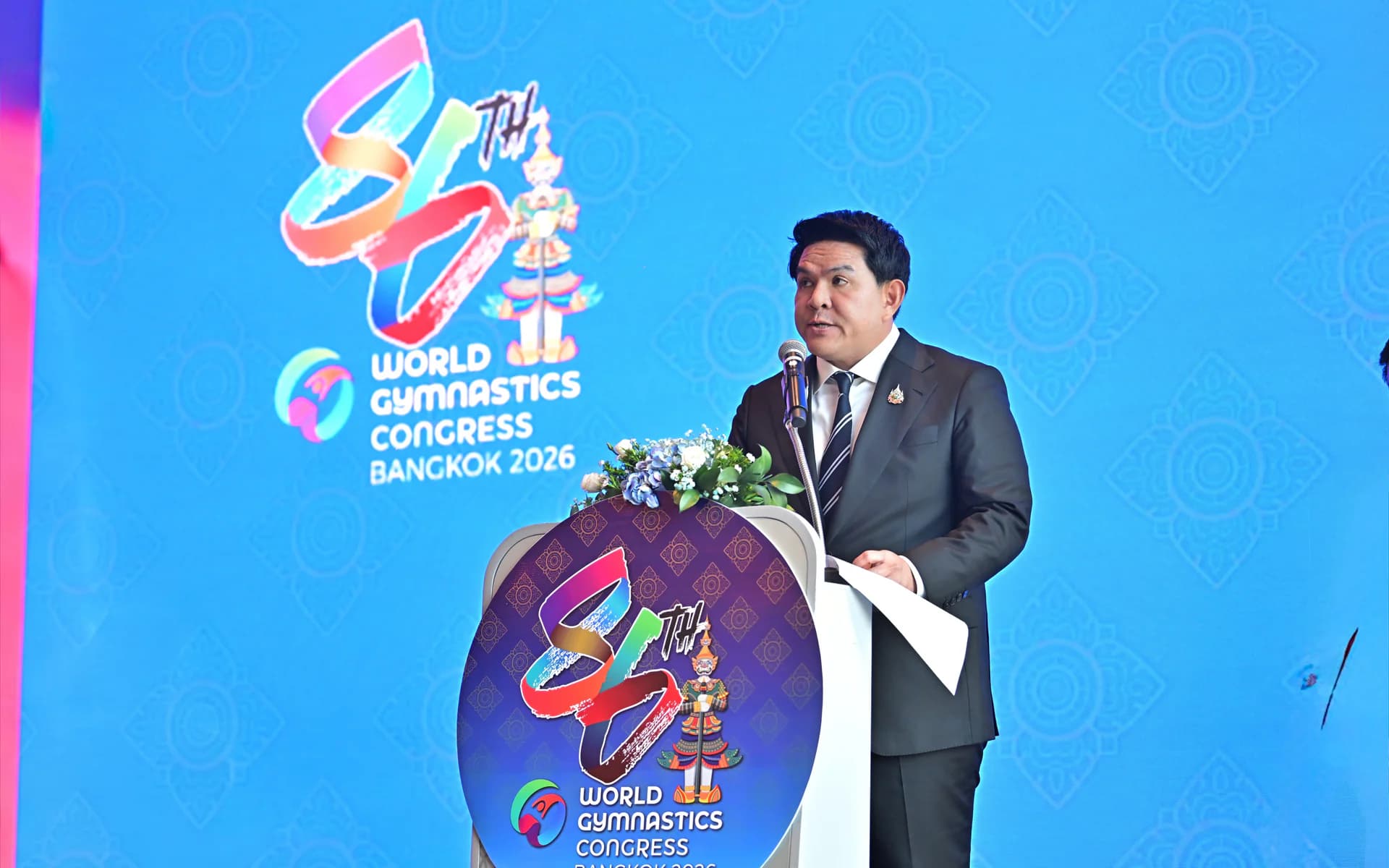 “รมว.สุรศักดิ์” เปิดเวที FIG Congress 86 ต้อนรับ 150 ชาติ ชูไทยพร้อมศูนย์กลางกีฬาโลก