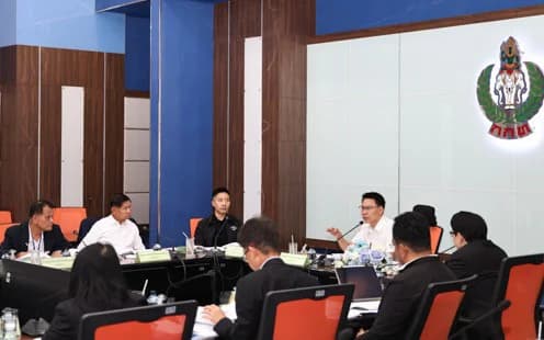 รมว.อรรถกร นั่งหัวโต๊ะประชุมอนุกรรมการพิจารณาปรับปรุงหลักเกณฑ์เงินรางวัลกองทุนพัฒนาการกีฬาแห่งชาติ