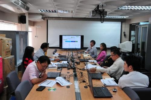 อบรมโครงการสนับสนุนข้อมูลข่าวสารจาก Social Network สำหรับผู้บริหารกระทรวงฯ