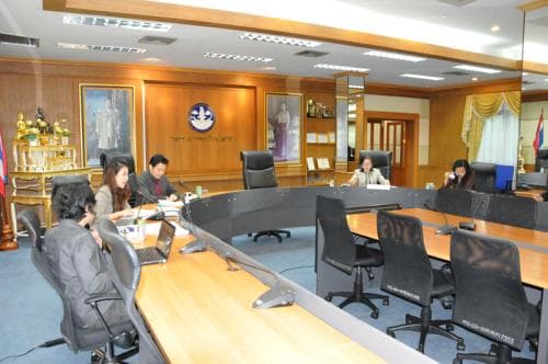 ประชุมรายงานผลการดำเนินการพัฒนาระบบฐานข้อมูลและสารสนเทศ