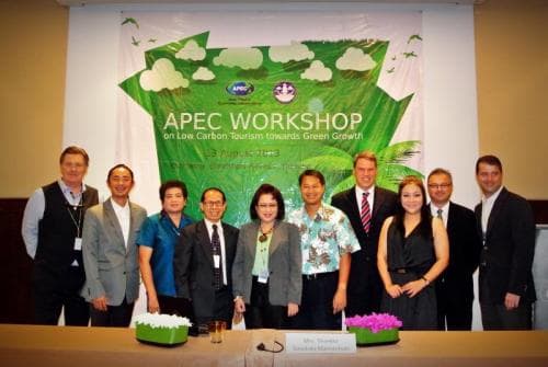 พิธีเปิดการประชุมเชิงปฏิบัติการเรื่อง Low Carbon Tourism toward Green Growth
