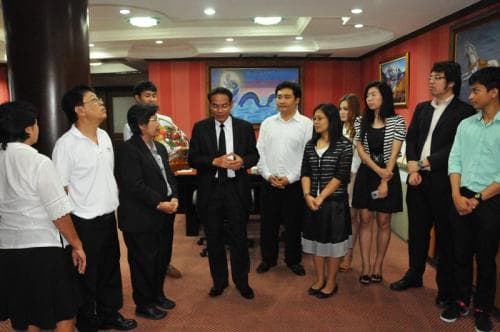คณะข้าราชการและเจ้าหน้าที่ศูนย์เทคโนโลยีสารสนเทศและการสื่อสาร เข้าร่วมอวยพร ปลัดกระทรวงการท่องเที่ยวและกีฬา