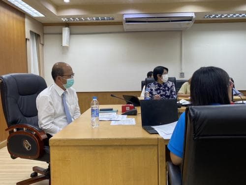 ประชุมการจัดโครงสร้างการแบ่งงานภายในสำนักงานปลัดกระทรวงการท่องเที่ยวและกีฬา กองนโยบายการท่องเที่ยวและกีฬาแห่งชาติ